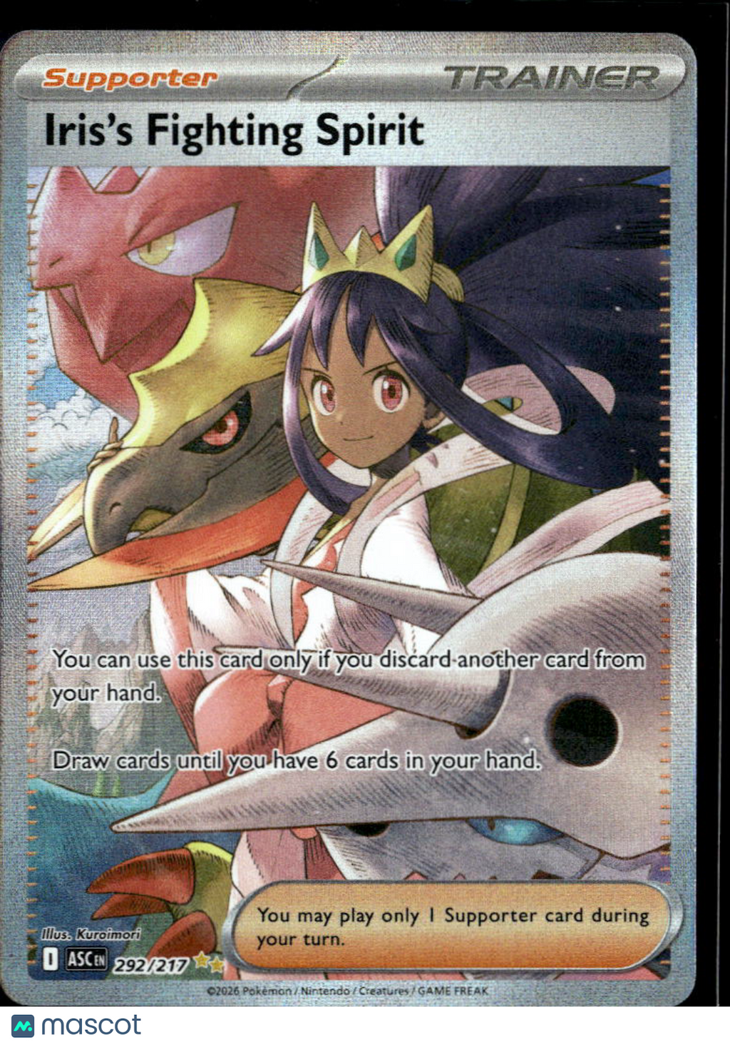 Iris's Fighting Spirit Mega Evolution – Ascended Heroes FA SAR #292/217