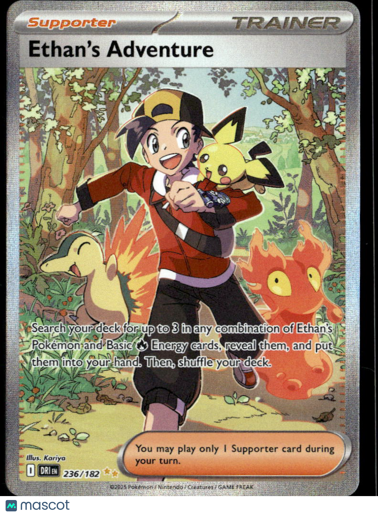 Ethan's Adventure 2025 Destined Rivals Holo Secret Rare FA SAR #236/182