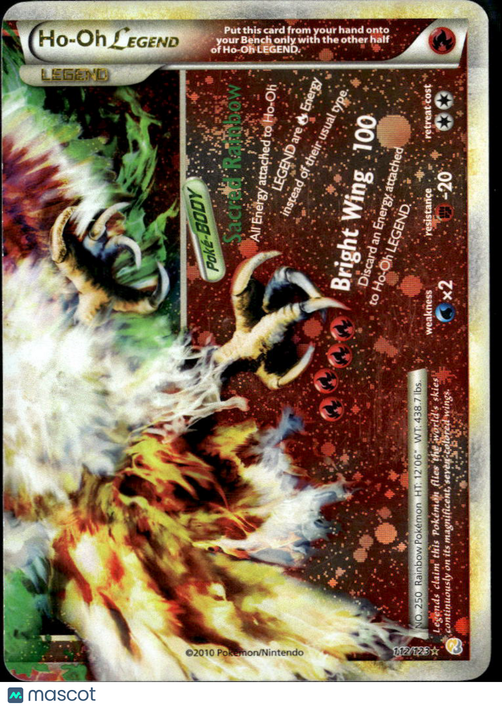 Ho-Oh Legend 2014 HeartGold & SoulSilver Holo Rare #112/123
