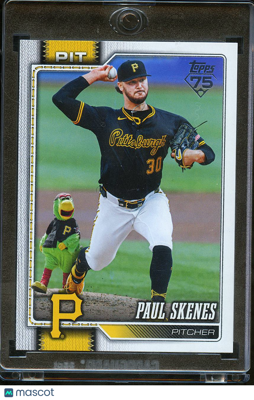 Paul Skenes 2026 Topps Series One Mascot Variation SSP SHORTPRINT #100 Pirates