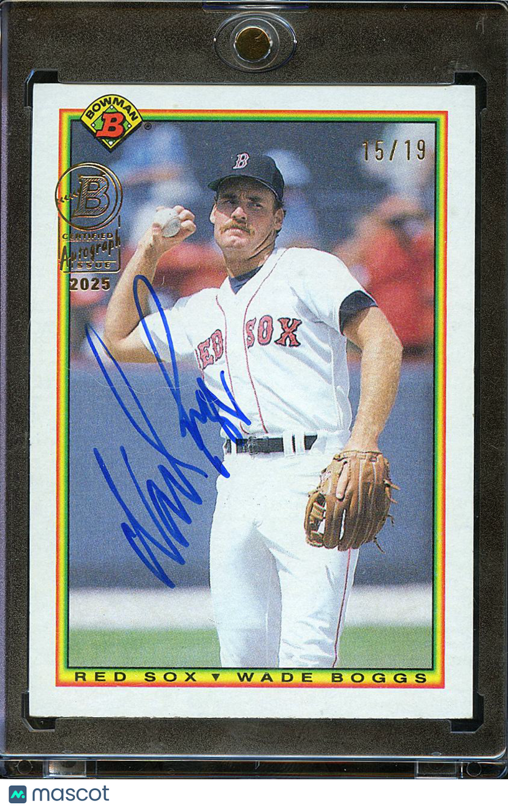 Wade Boggs 2025 Topps Archives Bowman Auto Autograph 15/19 Boston Red Sox
