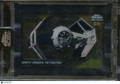 Darth Vader's Tie Fighter 2023 Topps Chrome Black Star Wars Shadowbox GOLD 33/50