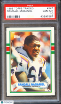Randall Mcdaniel 1989 Topps Traded Rookie RC Minnesota Vikings #54T PSA 10