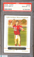 Alex Smith 2005 Topps Rookie RC San Francisco 49ers Chiefs #435 PSA 10