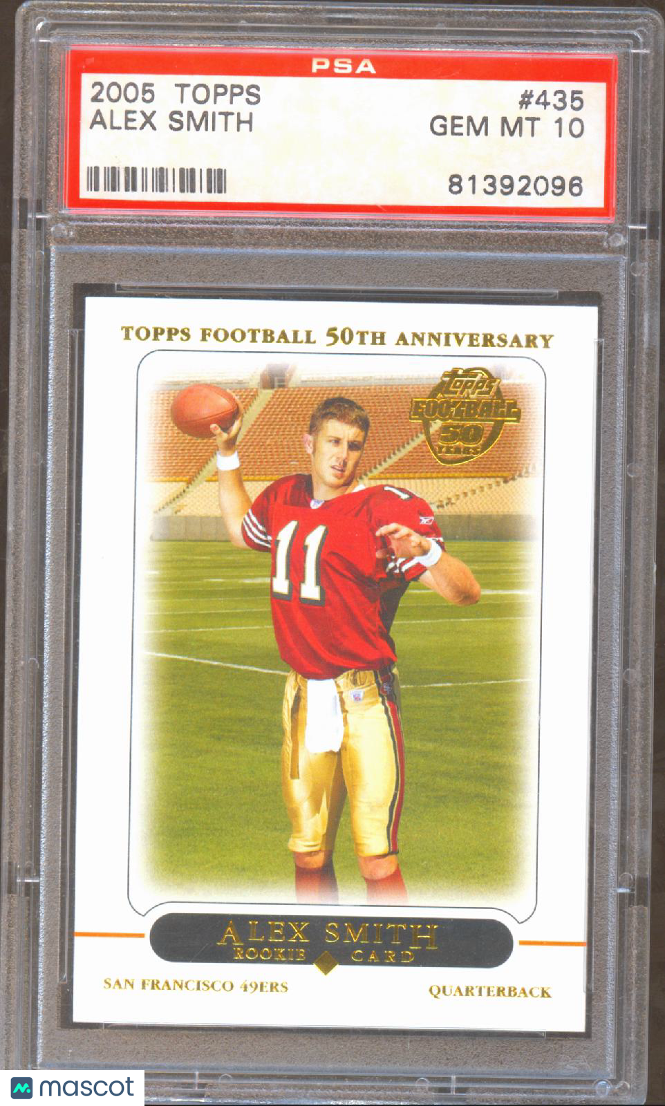Alex Smith 2005 Topps Rookie RC San Francisco 49ers Chiefs #435 PSA 10