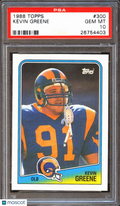 Kevin Greene 1988 Topps Rookie RC Los Angeles Rams #300 PSA 10