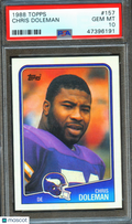 Chris Doleman 1988 Topps Rookie RC Minnesota Vikings #157 PSA 10