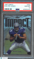 Walter Jones 1997 Topps Finest Rookie RC Seattle Seahawks #282 PSA 10