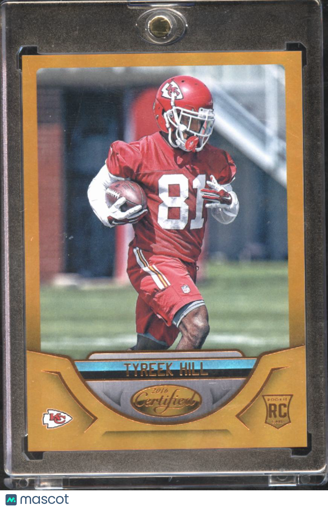 Tyreek Hill 2016 Certified Mirror Orange Rookie RC 143/225 Kansas City Chiefs