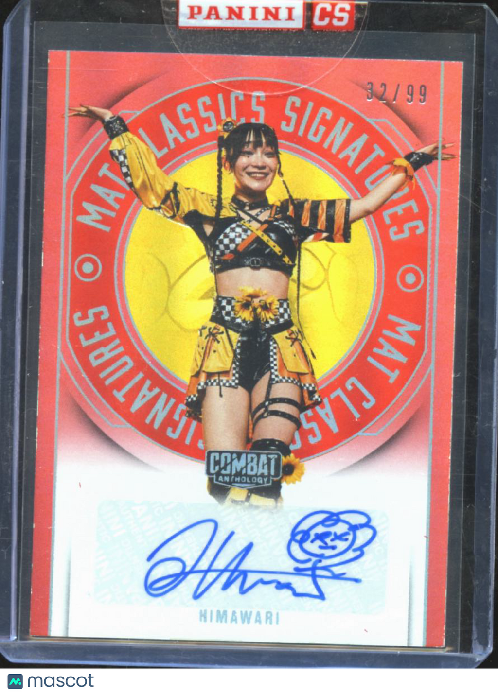 Himawari 2025 Panini Combat Anthology Auto Autograph RED 32/99