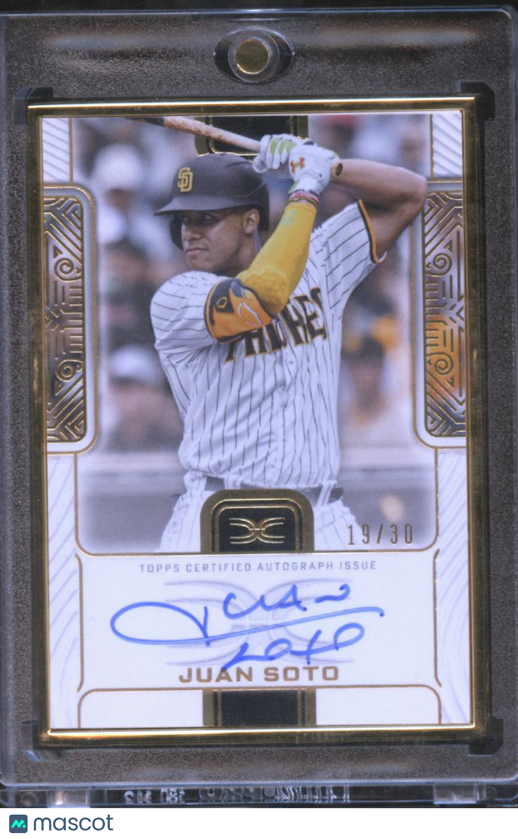 Juan Soto 2023 Topps Definitive Collection Auto Autograph 19/30 San Diego Padres