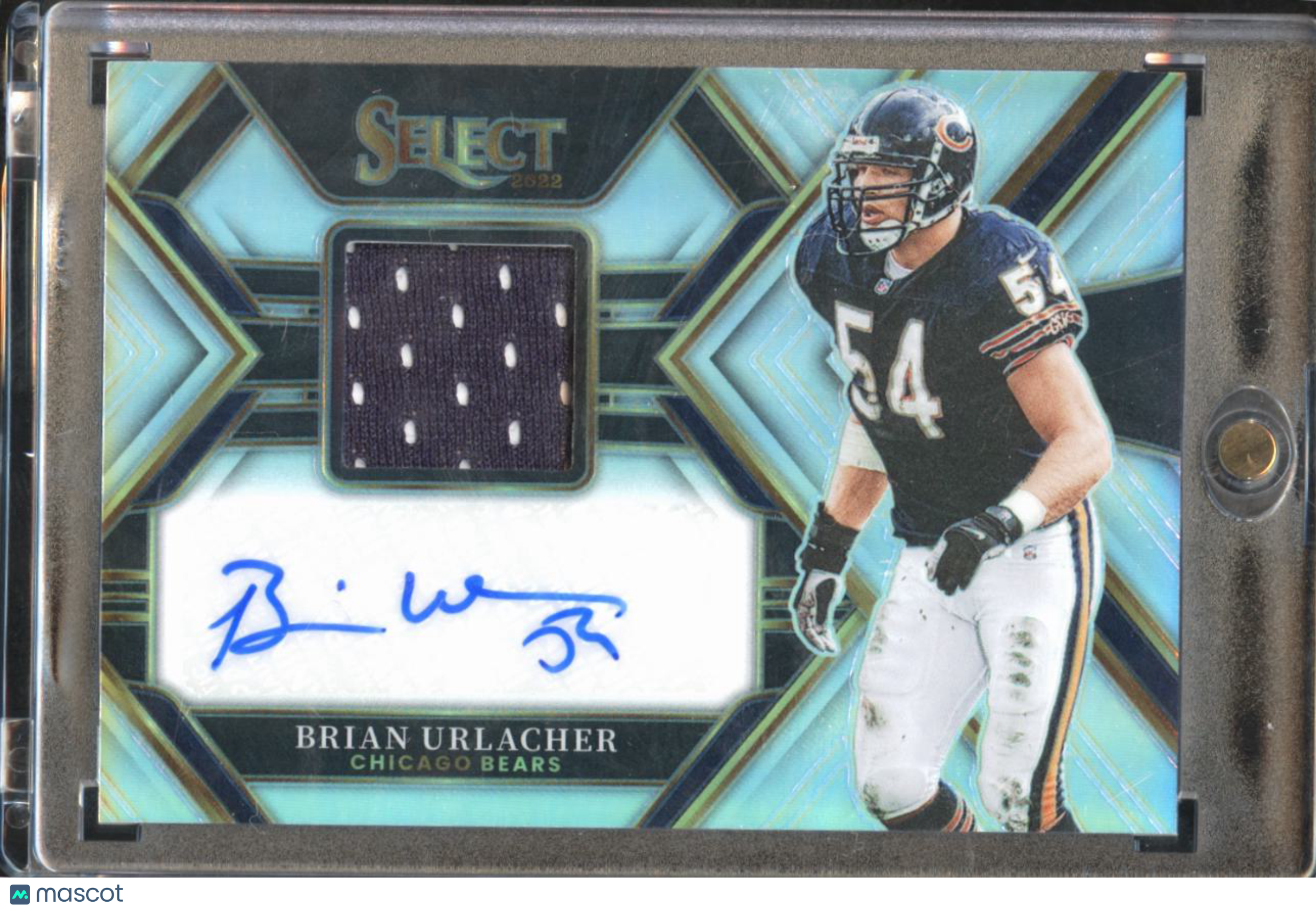 Brian Urlacher 2022 Select Auto Autograph Patch 129/199 Chicago Bears