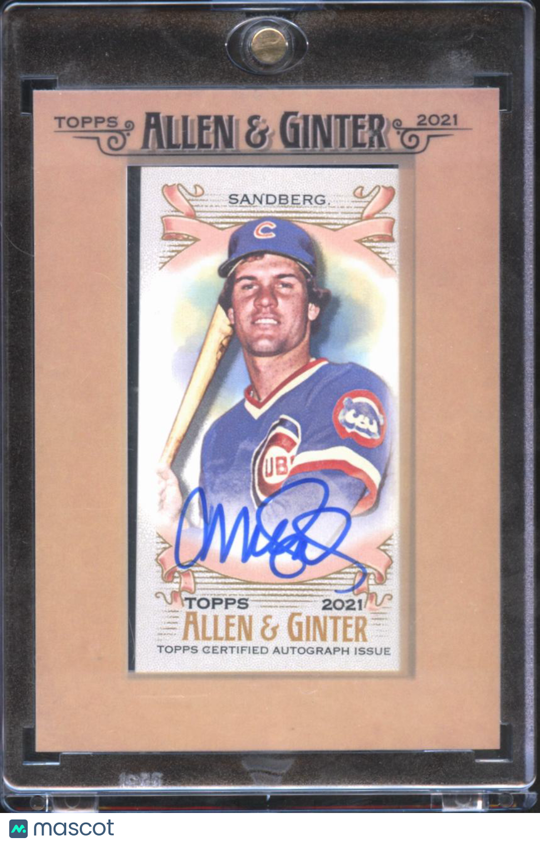 Ryne Sandberg 2021 Topps Allen & Ginter Framed Auto Autograph Chicago Cubs