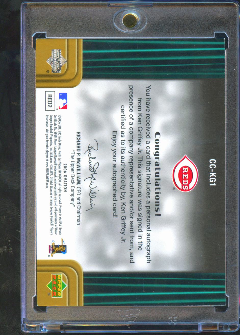 Ken Griffey Jr. 2006 Upper Deck Ovation Auto Autograph GOLD 6/25 Cincinnati Reds