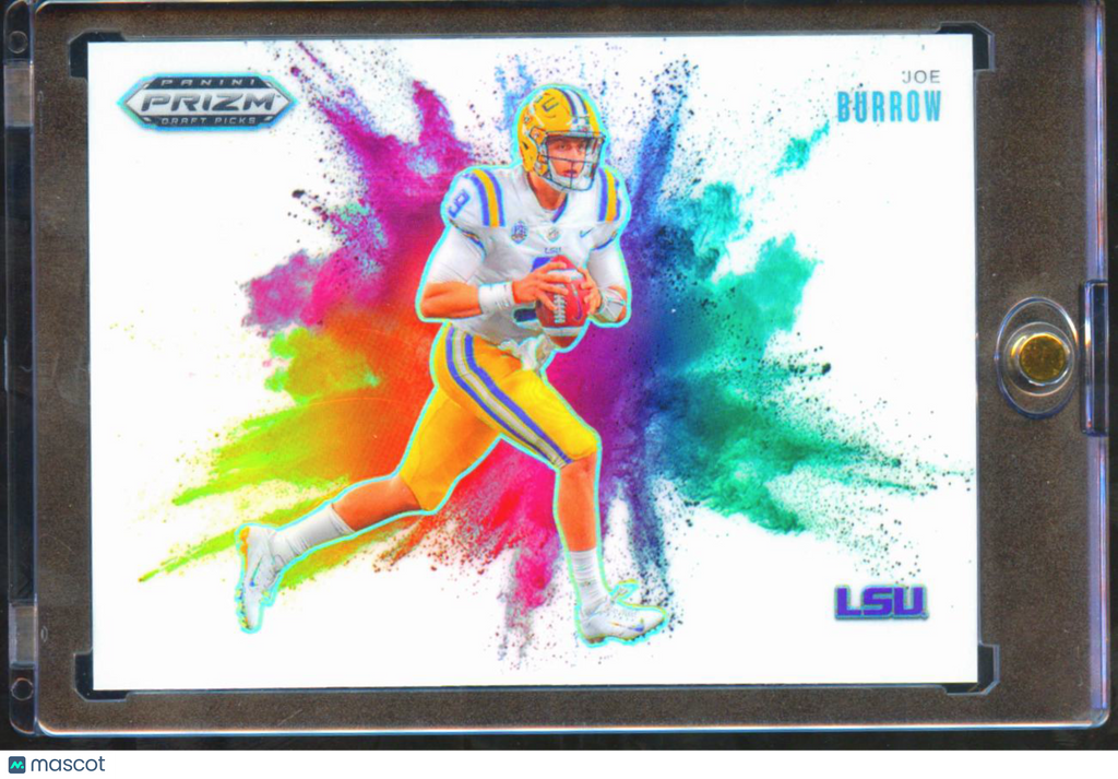 Joe Burrow 2025 Prizm Draft Picks White Color Blast SSP Bengals LSU Tigers