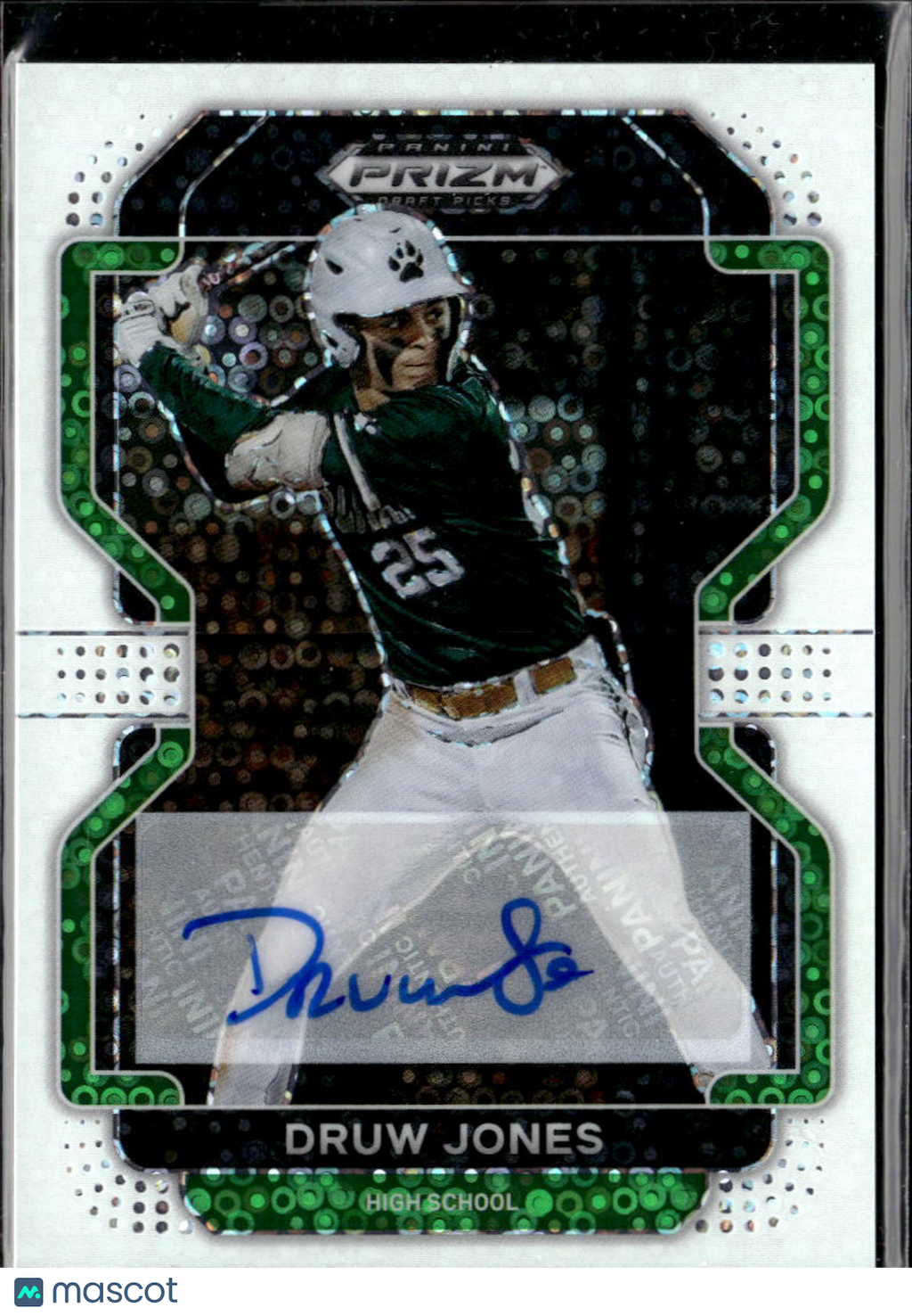 Druw Jones 2022 Prizm Draft Auto Autograph White Disco RC 11/50 Diamondbacks