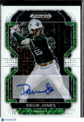 Druw Jones 2022 Prizm Draft Auto Autograph White Disco RC 11/50 Diamondbacks