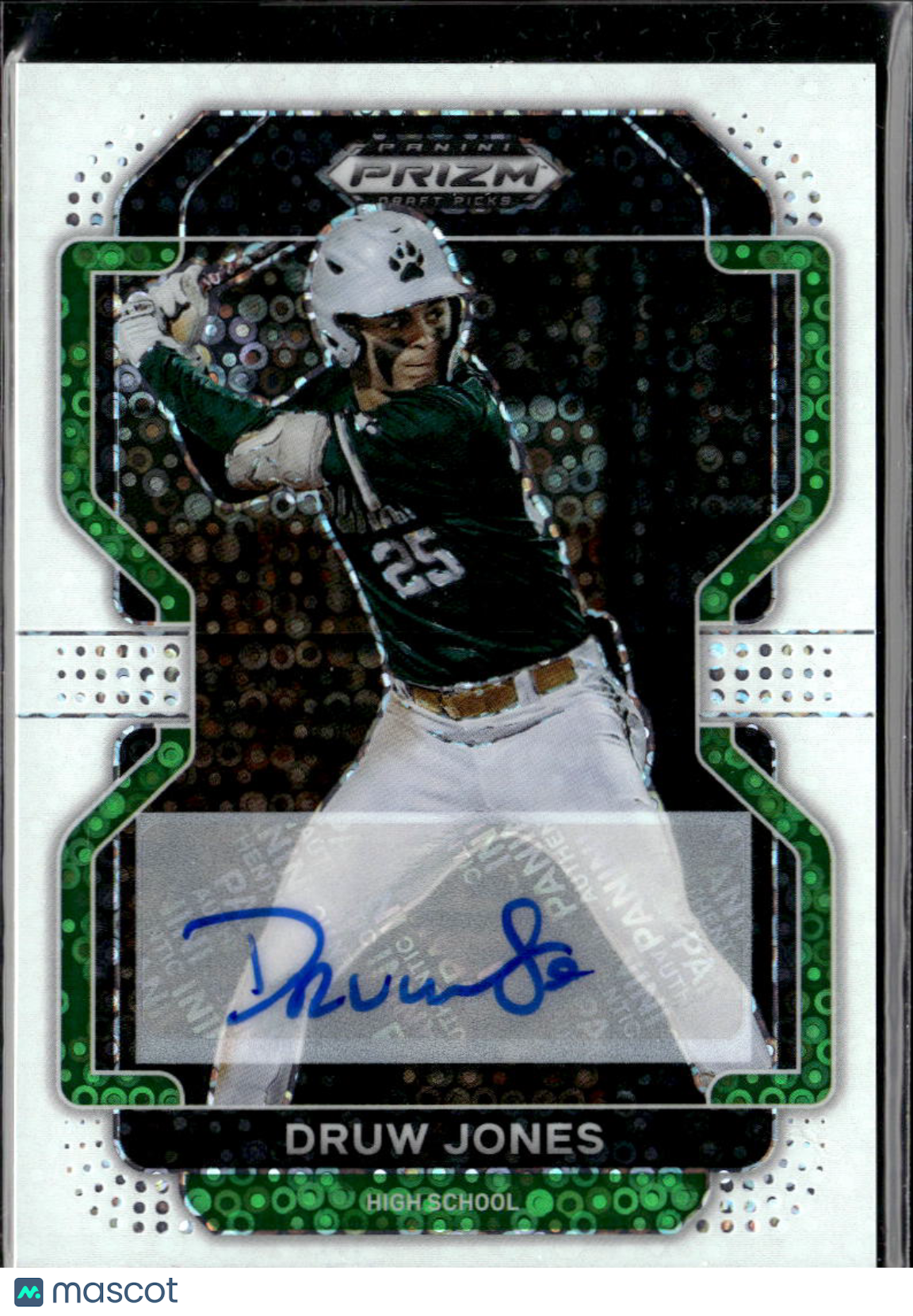 Druw Jones 2022 Prizm Draft Auto Autograph White Disco RC 11/50 Diamondbacks