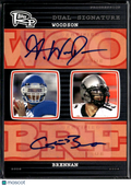 Colt Brennan / André Woodson 2008 Topps RP Auto Autograph Kentucky Hawaii 2/20