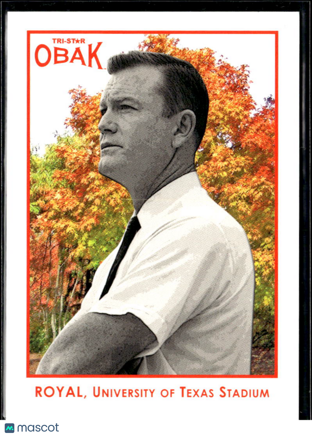 Darrell Royal 2011 Tri-Star Obak Orange Head Coach 8/10 Texas Longhorns