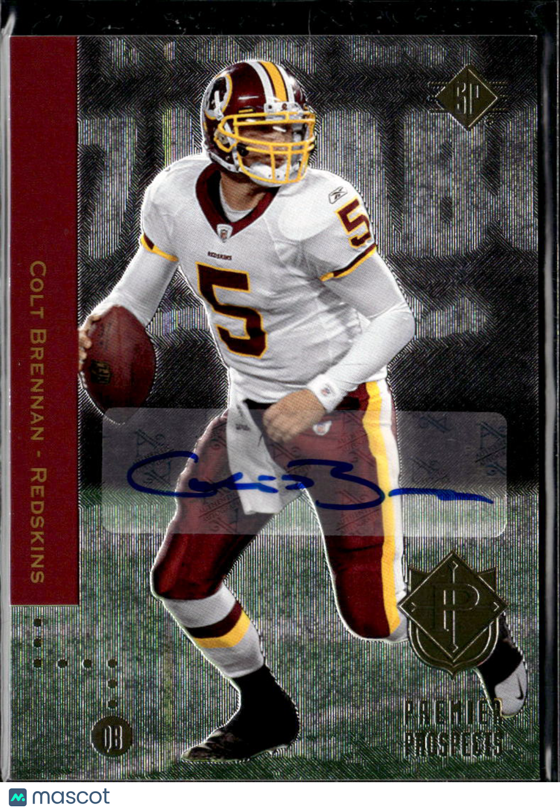 Colt Brennan 2008 Upper Deck SP Auto Autograph RC Rookie Hawaii Redskins