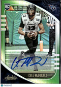 Cole McDonald 2020 Absolute Auto Autograph Green RC Hawaii Titans 6/25