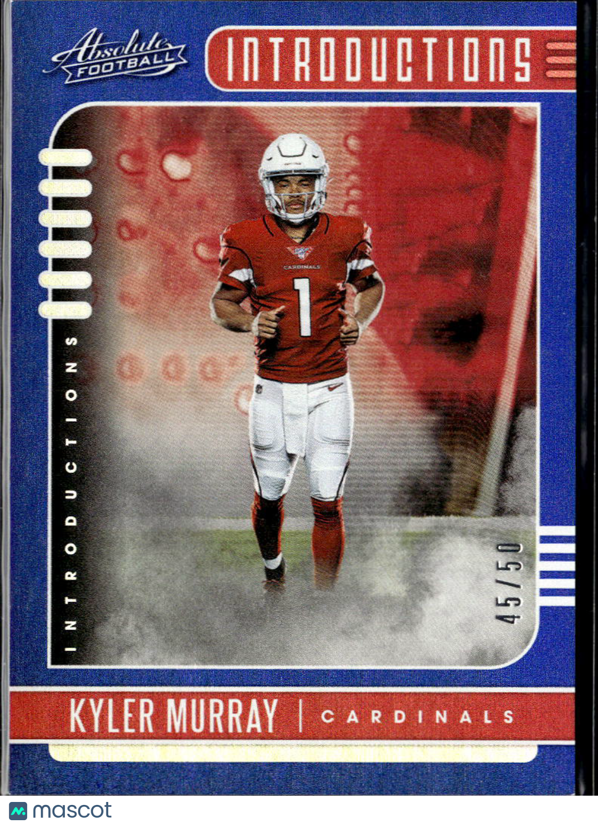 Kyler Murray 2019 Absolute Football Introductions BLUE RC 45/50 Cardinals