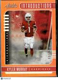Kyler Murray 2019 Absolute Football Introductions Orange RC 3/75 Cardinals