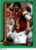 Jayden Daniels 2025 Topps Chrome Green Refractor Variation 15/99 Commanders