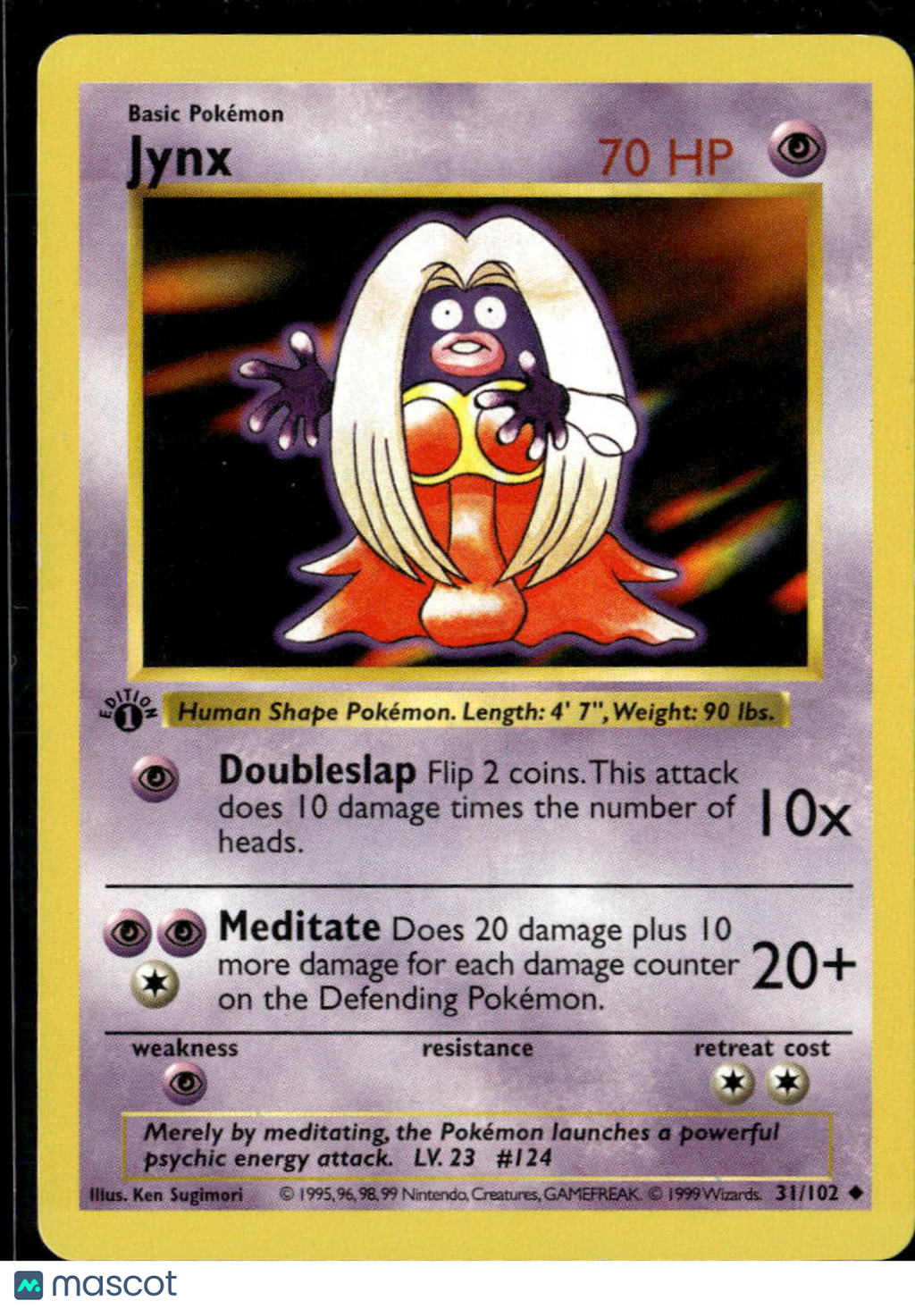 Jynx 1999 Base Set Uncommon 1st Edition #31/102