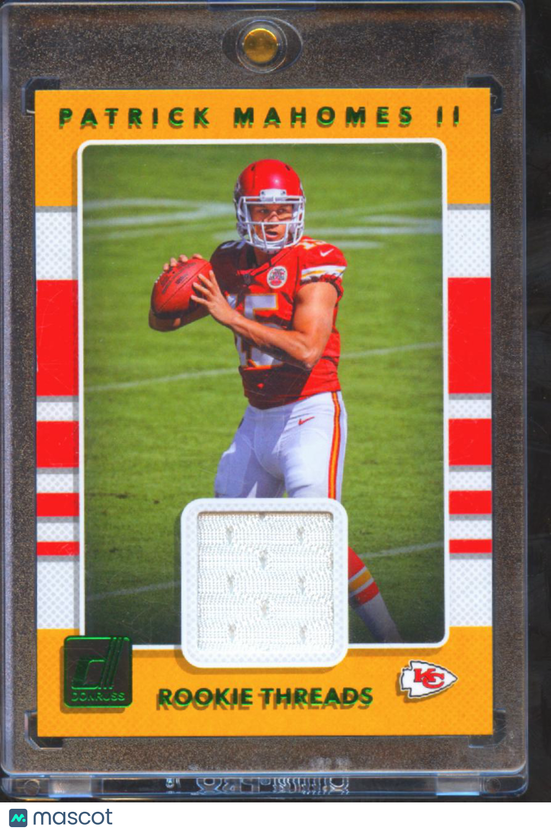 Patrick Mahomes II 2017 Donruss Rookie Threads Jersey Patch Kansas City Chiefs
