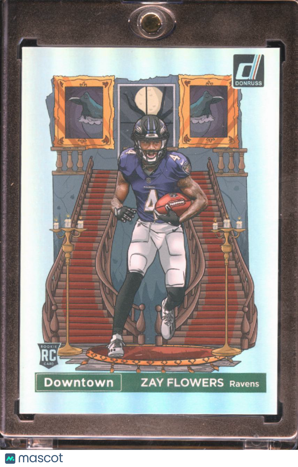 Zay Flowers 2023 Donruss DOWNTOWN SSP CASE HIT RC Baltimore Ravens