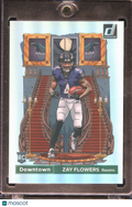 Zay Flowers 2023 Donruss DOWNTOWN SSP CASE HIT RC Baltimore Ravens
