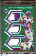 Randy Moss / Addison /Justin Jefferson 2025 Phoenix Triple Patch 14/99 Vikings