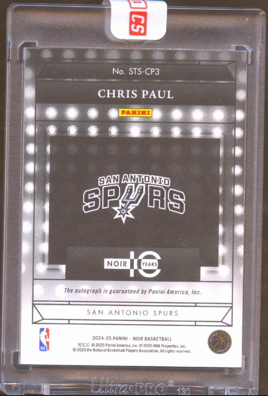 Chris Paul 2024-25 Noir Showtime Auto Autograph 35/49 San Antonio Spurs