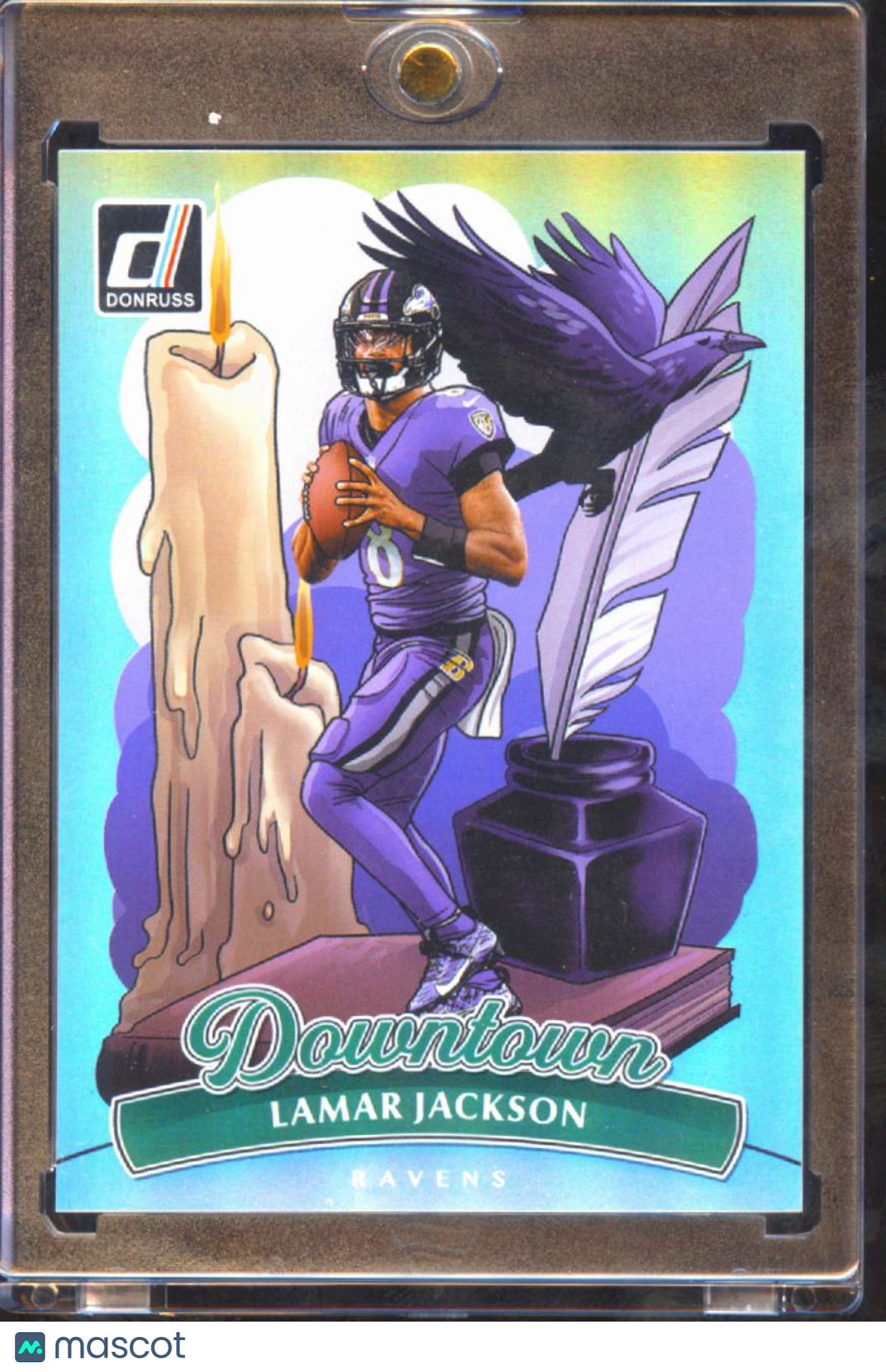 Lamar Jackson 2025 Donruss DOWNTOWN SSP CASE HIT Baltimore Ravens