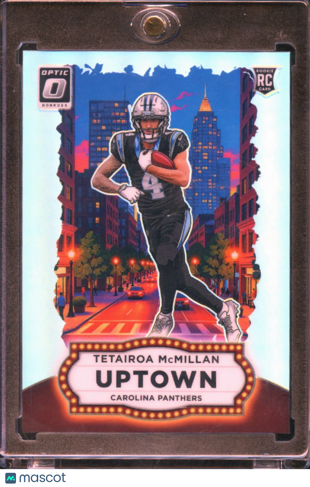Tetairoa McMillan 2025 Optic UPTOWN SSP CASE HIT RC Carolina Panthers
