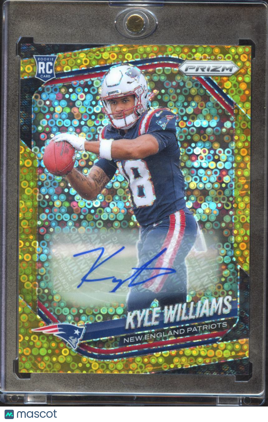 Kyle Williams 2025 Prizm Auto Autograph GOLD Disco RC 6/10 New England Patriots