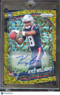 Kyle Williams 2025 Prizm Auto Autograph GOLD Disco RC 6/10 New England Patriots