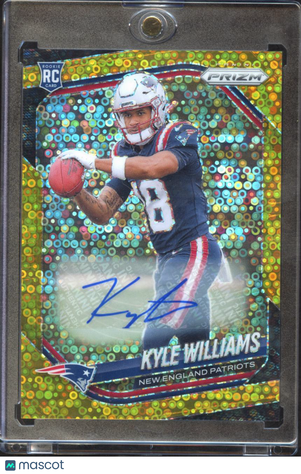 Kyle Williams 2025 Prizm Auto Autograph GOLD Disco RC 6/10 New England Patriots