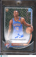 Thomas Sorber 202-26 Bowman Chrome Auto Autograph RC Black 9/10 OKC Thunder