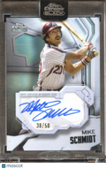 Mike Schmidt 2026 Topps Chrome Black Auto Autograph Ivory 38/50 Phillies