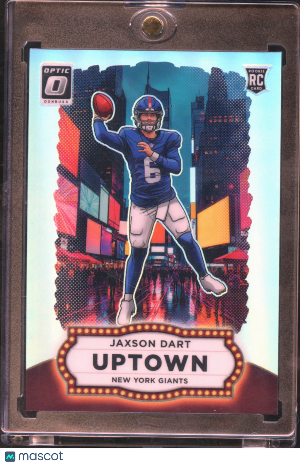 Jaxson Dart 2025 Optic UPTOWN SSP CASE HIT RC New York Giants