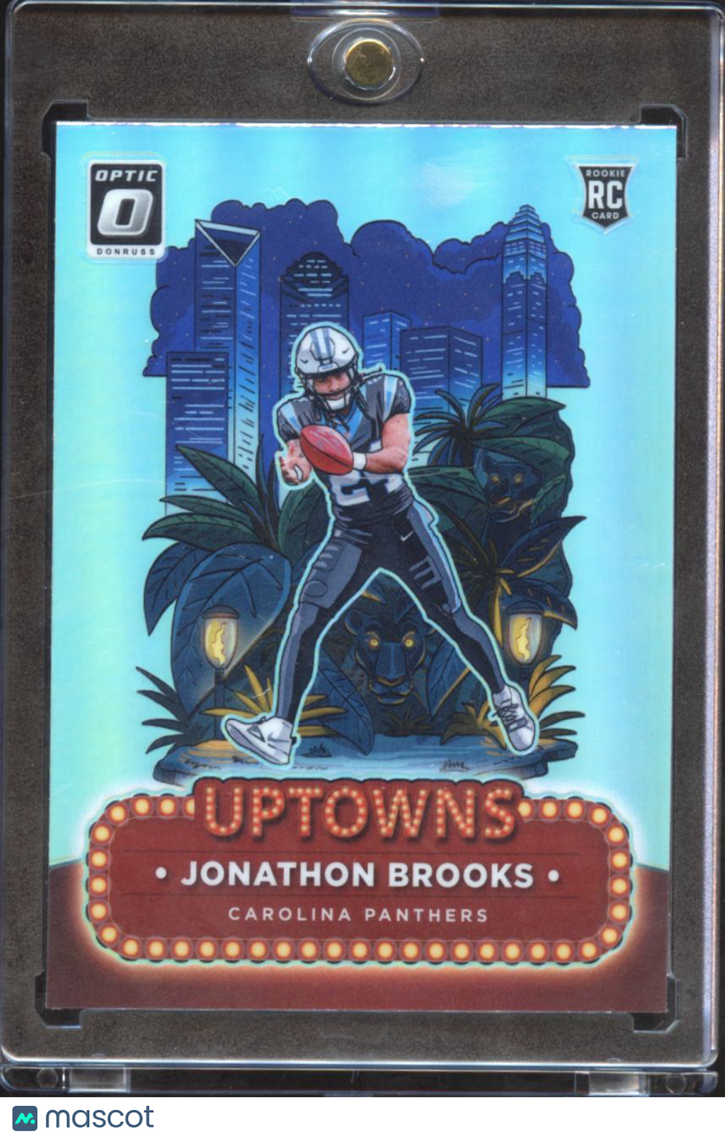 Jonathon Brooks 2024 Optic UPTOWNS SSP CASE HIT RC Carolina Panthers