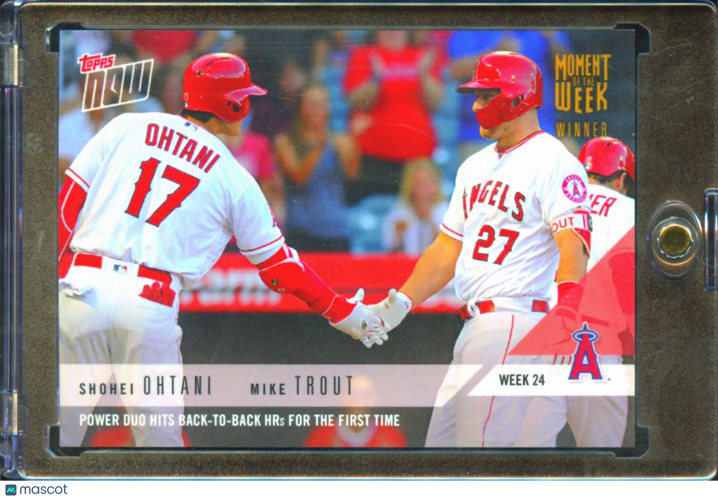 Mike Trout / Shohei Ohtani 2018 Topps Now Rookie RC #24W Los Angeles Angels