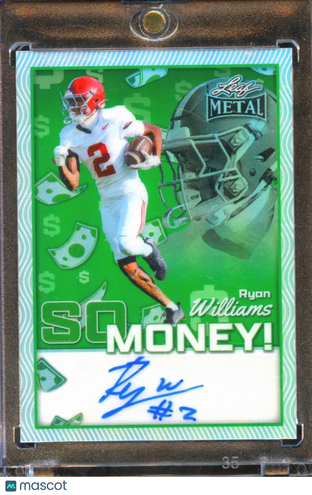 Ryan Williams 2025 Leaf Metal So Money! Auto Autograph RC 2/8 Alabama