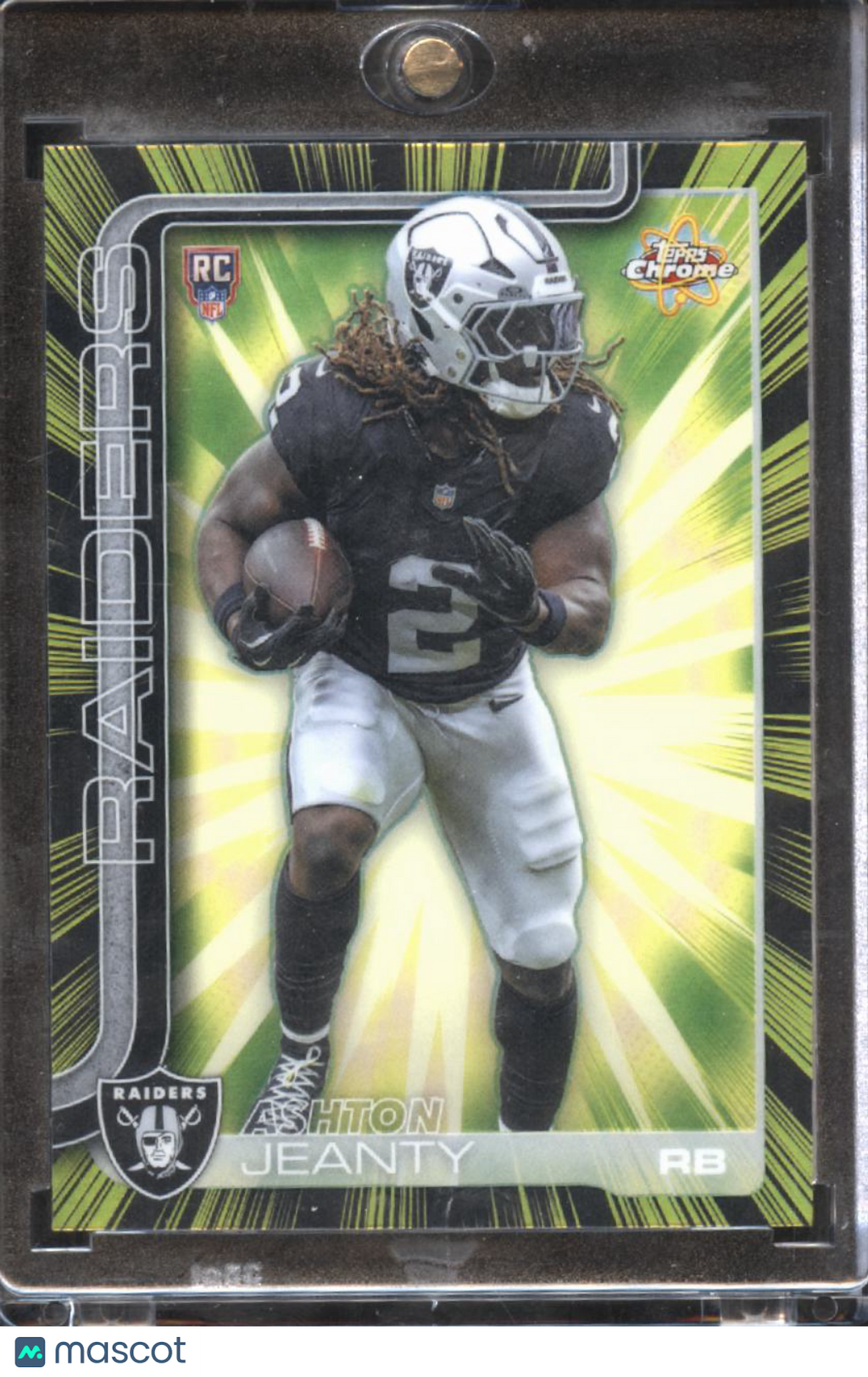 Ashton Jeanty 2025 Topps Chrome Radiating Rookies SSP RC Las Vegas Raiders