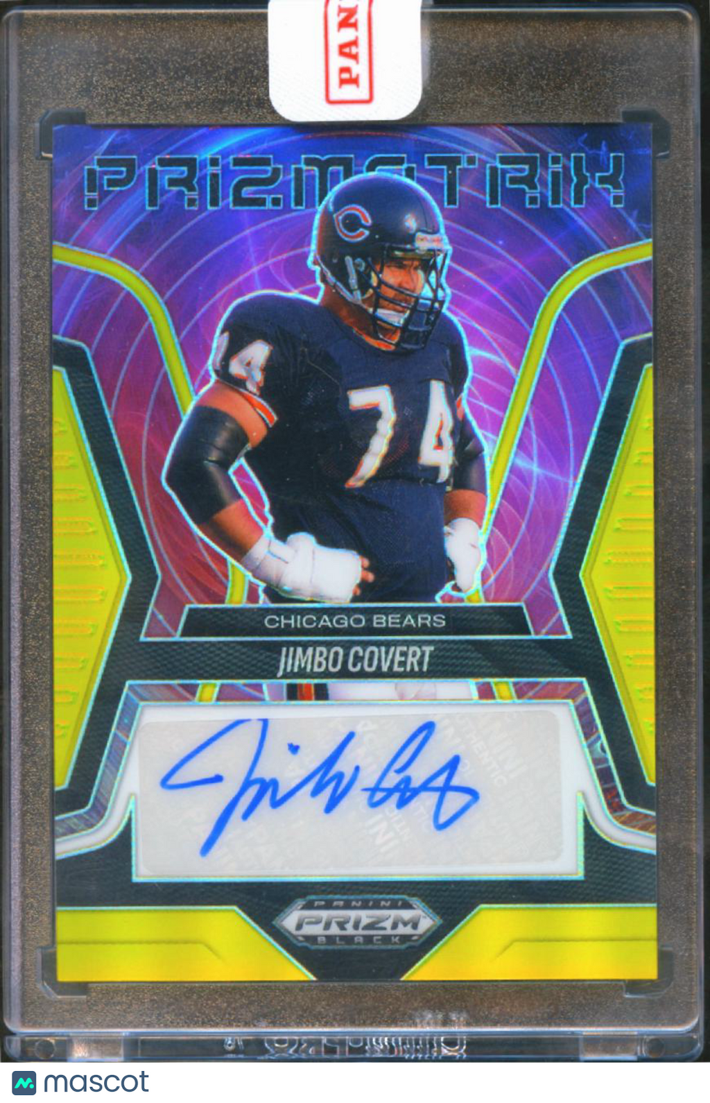 Jimbo Covert 2025 Prizm Black Auto Autograph GOLD Prizm 3/10 Chicago Bears