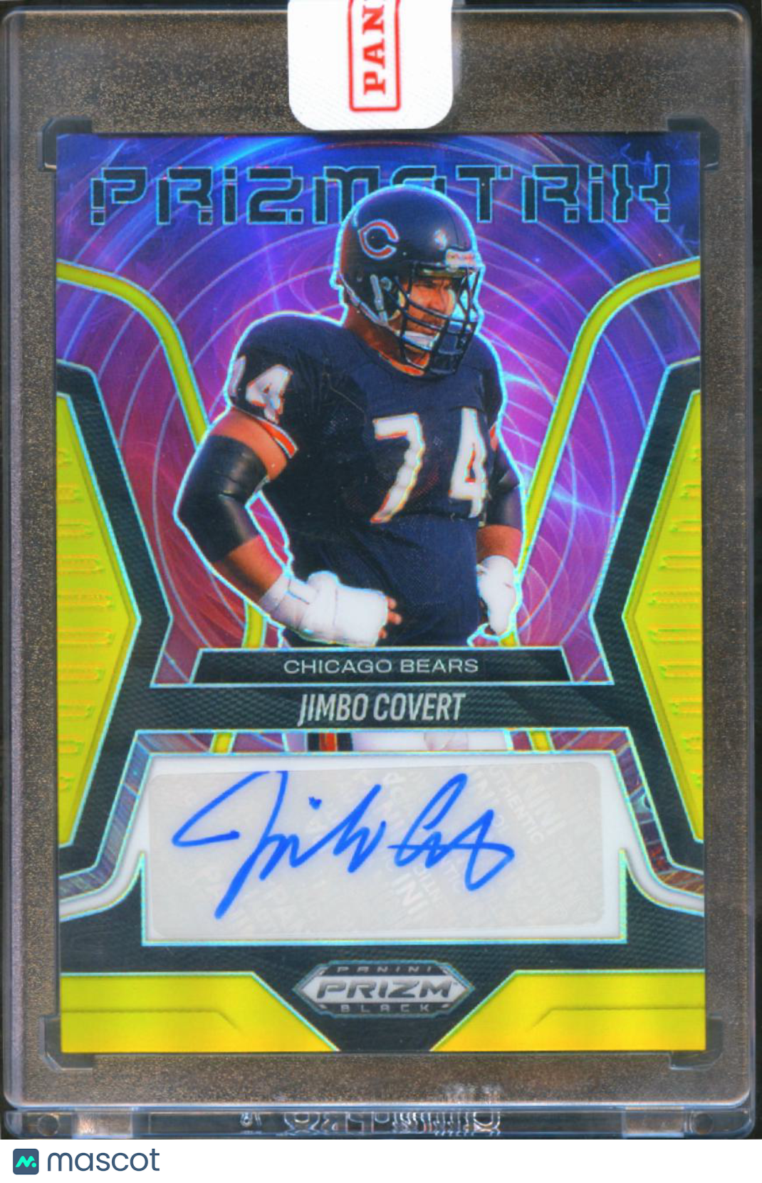 Jimbo Covert 2025 Prizm Black Auto Autograph GOLD Prizm 3/10 Chicago Bears