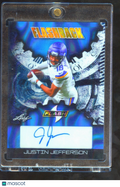 Justin Jefferson 2025 Leaf Flash Flashback Auto Autograph 1/1 Minnesota Vikings